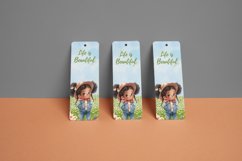 Watercolor Cute Denim Girl Clipart Product Image 3