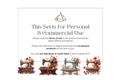 25 Watercolor Sewing Machines Clipart Product Image 3