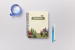 Watercolor Forest Landscape Clipart Product Image 3