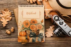 4 Watercolor Autumn Floral Gifts Clipart Product Image 3