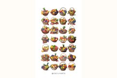 Watercolor Fruit Basket Clipart Bundle Product Image 3