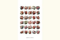 Watercolor Victorian Roses and Ivy Clipart Bundle Product Image 3