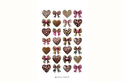 Watercolor Leopard Hearts Clipart Bundle Product Image 3