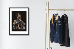 4 Watercolor Black Fashion Clipart Product Image 3