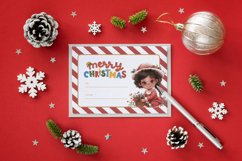 Watercolor Christmas Girls Clipart Product Image 3