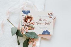 Watercolor Cute Flower Girl Clipart Product Image 3