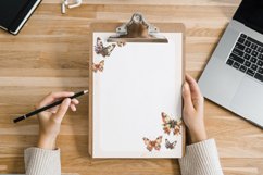 Watercolor Steampunk Butterfly Clipart Product Image 3