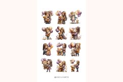 Watercolor Cozy Teddy Love Clipart Bundle Product Image 3