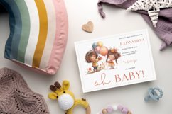 Watercolor Girl with a Balloon Clipart Bundle Product Image 3