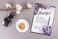 4 Watercolor Purple Holly Flowers Clipart Product Image 4