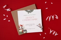 4 Watercolor Christmas Animals in a Teacup Clipart Product Image 4