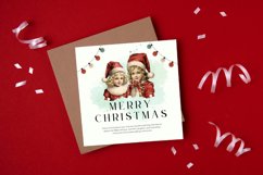 4 Watercolor Vintage Old Christmas Clipart Product Image 4