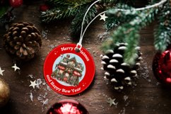 4 Watercolor Christmas Shops Clipart Product Image 4