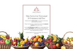 Watercolor Fruit Basket Clipart Bundle Product Image 4