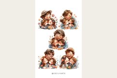 Watercolor We Love Dad Clipart Bundle Product Image 4