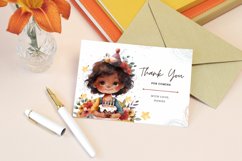 Watercolor Cute Birthday African American Boy Clipart Product Image 4