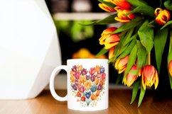 4 Watercolor Bright Tulips Clipart Product Image 4