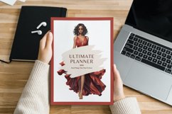 15 Watercolor Red Fashion Clipart Product Image 4