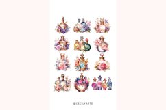 Watercolor Floral Perfume Clipart Bundle Product Image 4