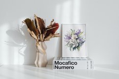4 Watercolor Orchids and Calla Lilies Clipart Product Image 4