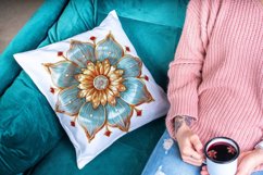 12 Watercolor Sparkling Flowers Clipart Product Image 4