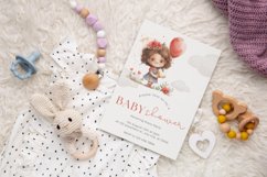 Watercolor Girl with a Balloon Clipart Bundle Product Image 4