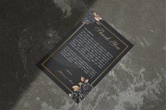 Watercolor Colored Pencil Black and Gold Roses Clipart Product Image 4