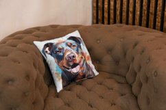 4 Watercolor Pitbull Clipart Product Image 4