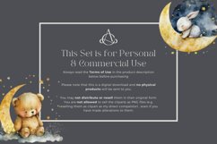 25 Watercolor Sleepy Animals Clipart Product Image 4