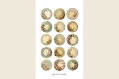 34 Watercolor Circle Vintage Paper Clipart Product Image 4