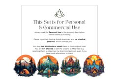 27 Watercolor Camping Clipart Product Image 4