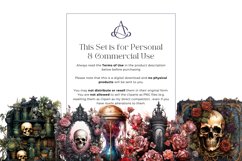Watercolor Gothic Antique Clipart Bundle Product Image 4