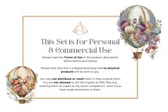 28 Watercolor Vintage Hot Air Balloons Clipart Product Image 4