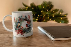 4 Watercolor Christmas Wreath Clipart Product Image 4
