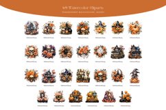 69 Watercolor Halloween Collection Clipart Product Image 4