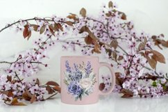 4 Watercolor Lilac Gray Lavender Clipart Product Image 4
