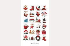 Watercolor Whimsical Christmas Clipart Bundle Product Image 4