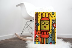 4 Watercolor Cute Animal Abstract Stamp Clipart Product Image 4