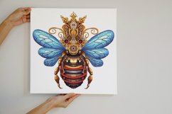 12 Watercolor Sparkling Bees Clipart Product Image 5
