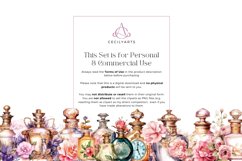 Watercolor Floral Perfume Clipart Bundle Product Image 5