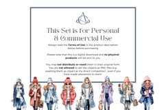63 Watercolor Winter Fashion Clipart Product Image 5