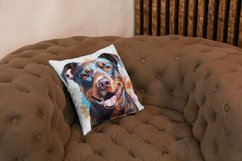 15 Watercolor Pitbull Clipart Product Image 5