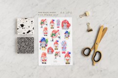 Cute Gnome planner stickers, Christmas packaging sticker Product Image 5