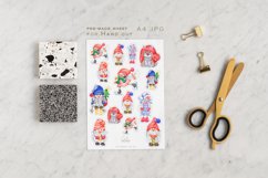 Cute Gnome planner stickers, Christmas packaging sticker Product Image 5