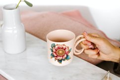 12 Watercolor Sparkling Flowers Clipart Product Image 5