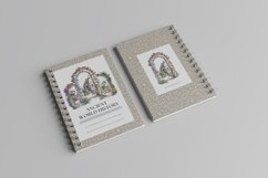 Watercolor Ancient Arch with Cottage Clipart Bundle Product Image 6