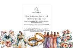 46 Watercolor Pastel Floral Wedding Collection Clipart Product Image 6