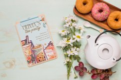 Watercolor Floral Booba Tea Clipart Bundle Product Image 6