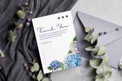 Watercolor Retro Vintage Hydrangea Clipart Bundle Product Image 7