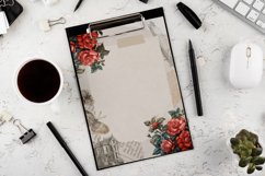 Watercolor Victorian Roses and Ivy Clipart Bundle Product Image 7
